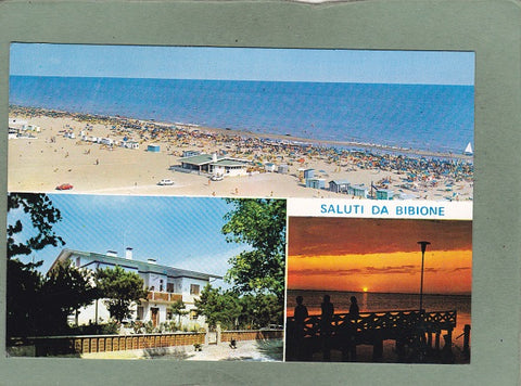 AK Saluti da Bibione. Villa Georget. Via die Gemelli 14.