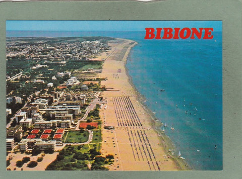 AK Bibione. La spiaggia dall‘aereo.