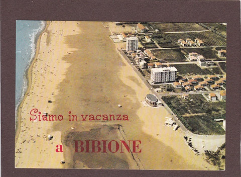 AK Siamo in vacanza a Bibione. Panorama dall‘Aereo.