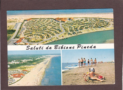 AK Saluti da Bibione Pineda. Camping Capalonga.