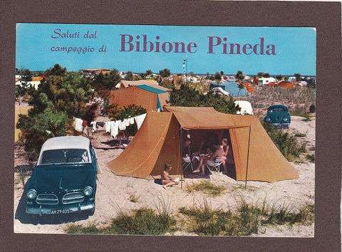 AK Saluti dal campeggio di Bibione Pineda.