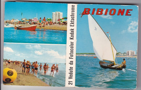 Leporello Bibione mit 21 Ansichten.