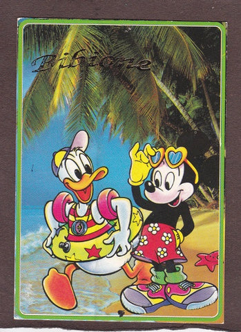 AK Bibione. (Mickey Maus, Donald Duck)