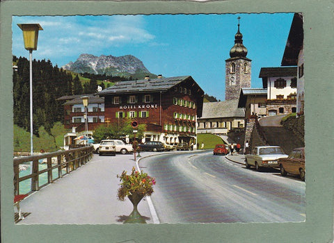 AK Lech am Arlberg. Hotel Krone. Bes. Familie Robert Pfefferkorn.