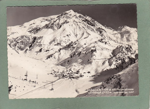 AK Stuben am Arlberg mit Flexenstrasse und Trittkopf.