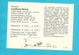 Werbekarte (knickbar). Braz. Pension Landhaus Walch.