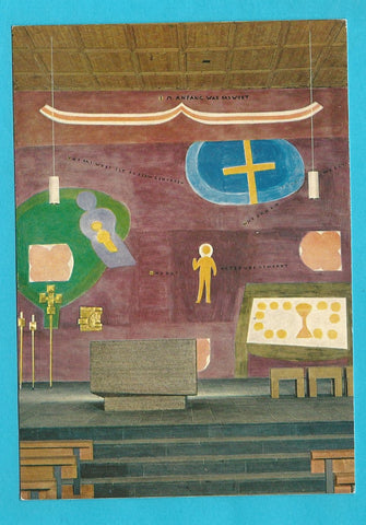 AK St. Gerold. Propstei. Hl. Gerold. Chor mit Fresko v. Ferdinand Gehr.