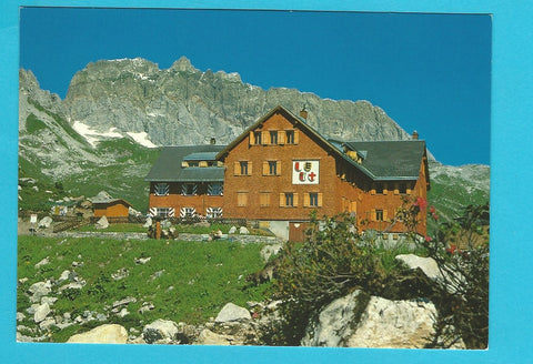 AK Freiburger Hütte mit Roter Wand.