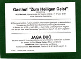 Werbe-Ansichtskarte Mariazell, Gasthof „Zum heiligen Geist“ Wienerstraße 28. Jaga Duo.