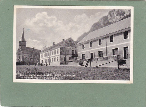 AK Wegscheid im Halltal bei Mariazell mit Hotel u.Pension Puhm.