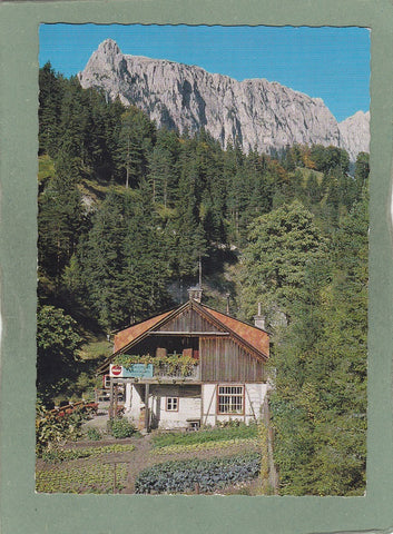 AK Alpengasthof Schwabenbartl mit Mitteralmturm.