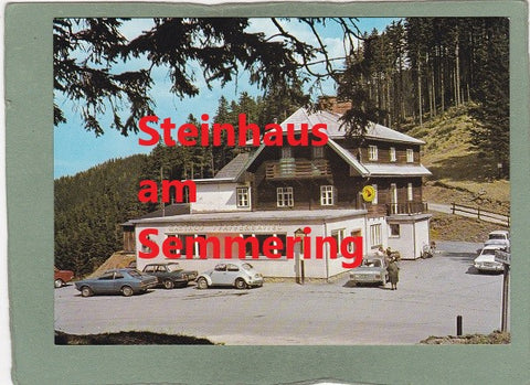 AK  Steinhaus am Semmering, Gasthof Pfaffensattel, Fam. Gansterer.