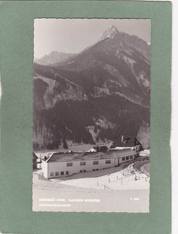 AK Seewiesen. Gasthof Schuster. Sportkegelbahnen.