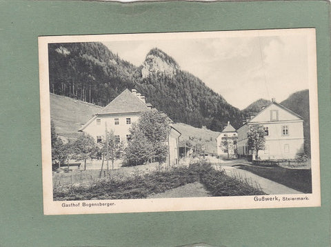 AK Gußwerk. Gasthof Bogensberger. (1912-13)