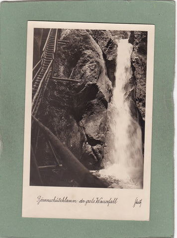AK Bärenschützklamm, der große Wasserfall.