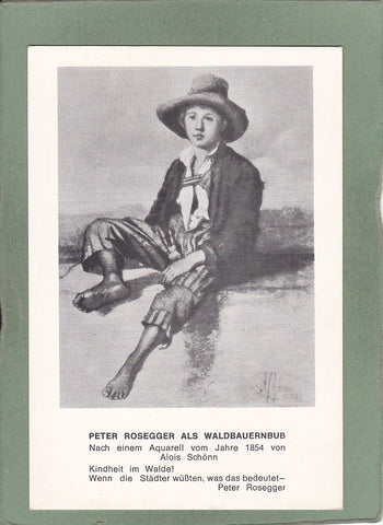 AK Peter Rosegger als Waldbauernbub.