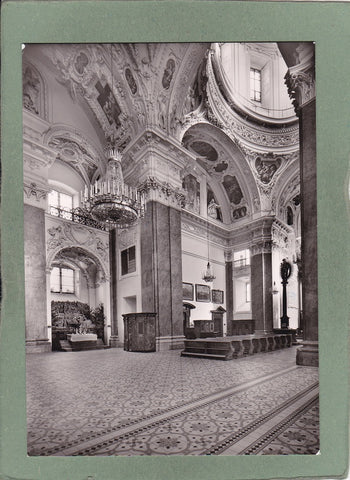 AK Wallfahrtskirche Mariazell. Blick durch die Halle auf den Kuppelraum.