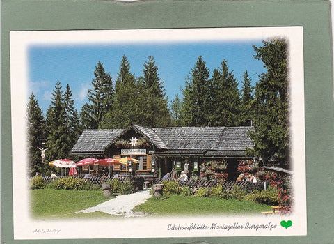AK Edelweißhütte. Mariazeller Bürgeralpe. Pächter: Johann Pfannhauser.