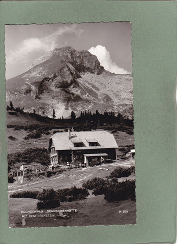 AK Hochschwab – Sonnschienhütte mit dem Ebenstein.
