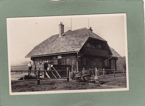 Foto-AK Hochangerhütte am 10.8.1930 mit Willi Ga...ski.