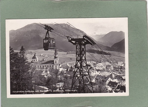 AK Bürgeralpe-Seilbahn mit Mariazell u. Sauwand.