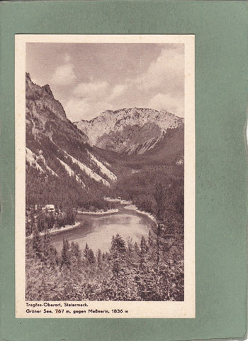 AK Tragöß – Oberort. Grüner See gegen Meßnerin.