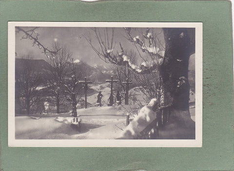 AK Maria-Zell, Kalvarienberg im Winter. (1918)