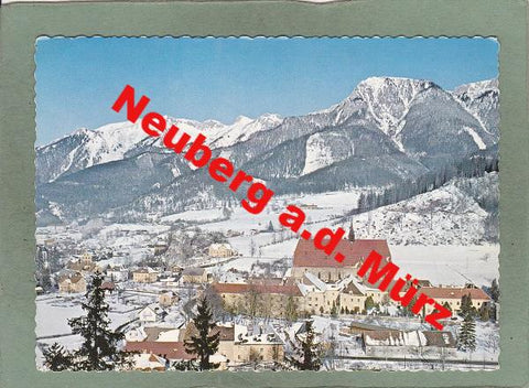 AK Neuberg a.d. Mürz. Blick gegen Schneealpe.