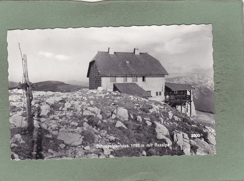 AK Schneealpenhaus mit Raxalpe.