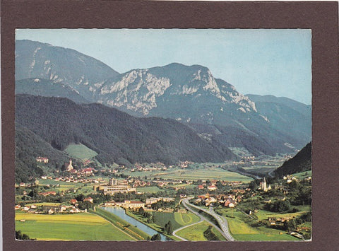 AK Pernegg an der Mur. Kirchdorf gegen Röthelstein.