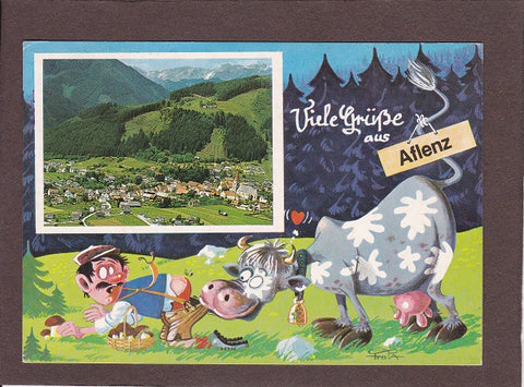 AK Viele Grüße aus Aflenz. (1986)