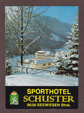 Ak Seewiesen. Sporthotel Schuster. Leo und Grete Schuster.