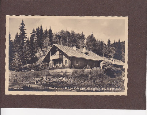 AK Waldheimat Alpl bei Krieglach. Waldschule. (1931-32)