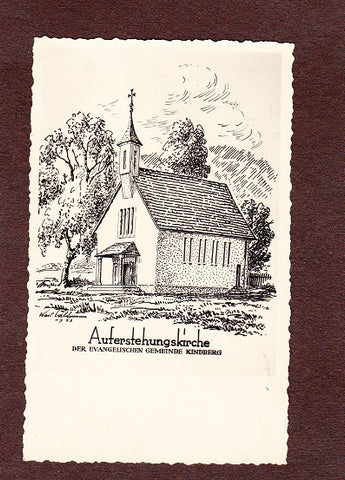 AK Kindberg. Auferstehungskirche der evangelischen Gemeinde.
