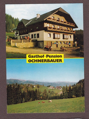AK Kindberg. Gasthof Pension Ochnerbauer. Inh. Familie Illmaier.