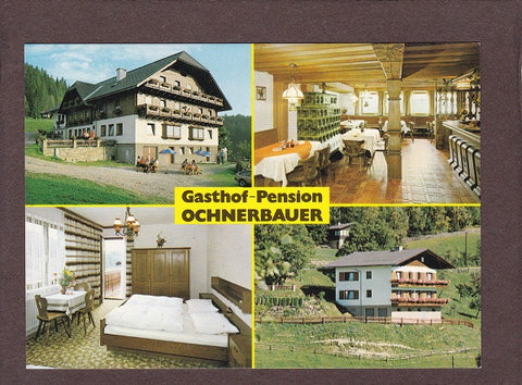 AK Kindberg. Gasthof Pension Ochnerbauer. Inh. Familie Illmaier.