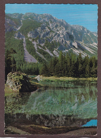 AK Tragöß. Grüner See mit Trechtling.