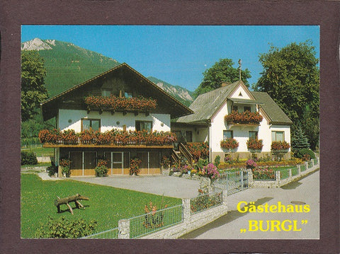 AK Tragöß. Frühstückspension Burgl u. Franz Stockreiter.