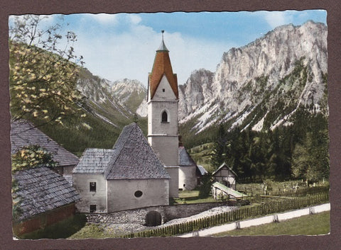 AK Tragöß Oberort mit Griesmauer u. Pribitz.