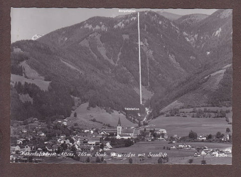 AK Aflenz. Bürgeralpe mit Sessellift.