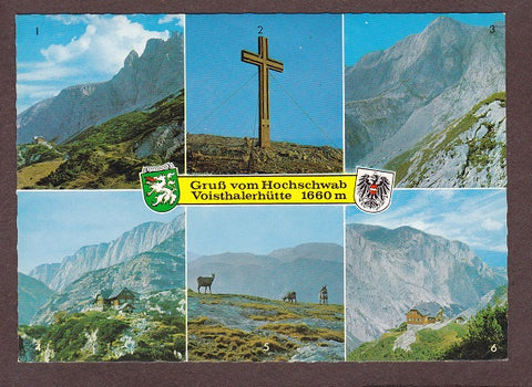 AK Gruß vom Hochschwab. Voisthalerhütte.