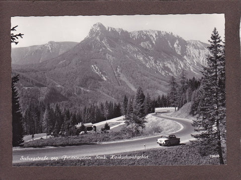AK Seebergstraße gegen Feistringstein Hochschwabgebiet.