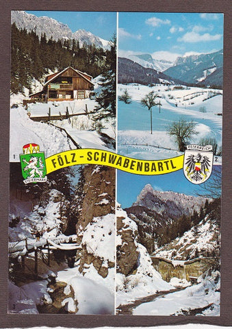 AK Thörl bei Aflenz. Almgasthaus Schwabenbartl. Blick in die Fölz Fölzklamm Mitteralpenturm.