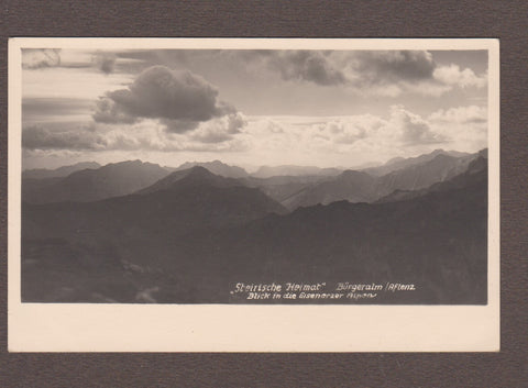 9 AK "Steirische Heimat" Bürgeralm/Aflenz. Blick in die Eisenerzer Alpen. (1939/40)