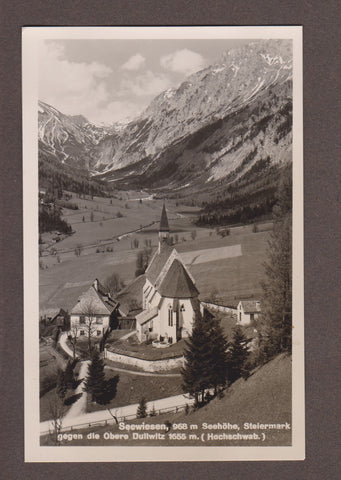 AK Seewiesen gegen die Obere Dullwitz. (Hochschwab) (1941)
