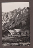 AK Untere Dullwitz Almhütte. Hochschwab gegen große G'schirrmauern.