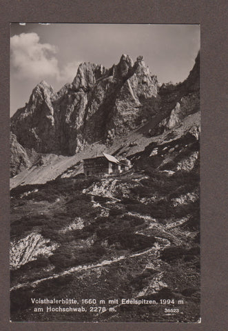 AK Voisthalerhütte mit Edelspitzen am Hochschwab. (1940)