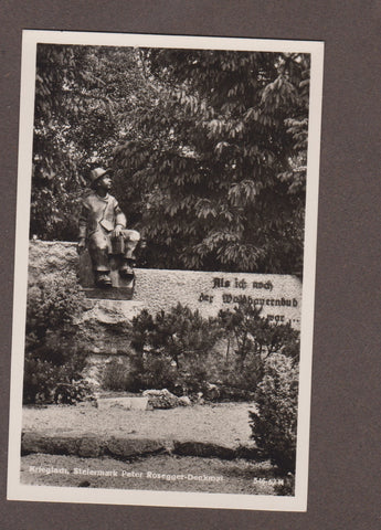 AK Krieglach. Peter Rosegger-Denkmal. (1949-50)
