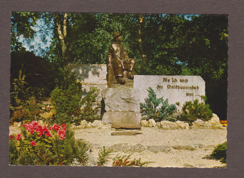AK Peter Rosegger Denkmal. Waldheimat. Krieglach.