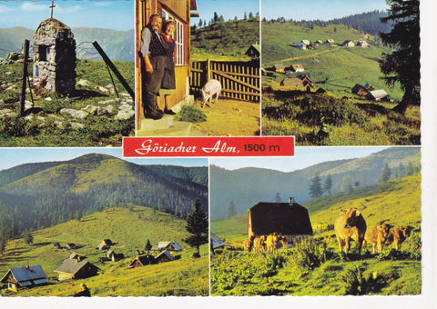 AK Seewiesen. Göriacher Alm. Almgasthaus Heinrich & Victoria Strobl.